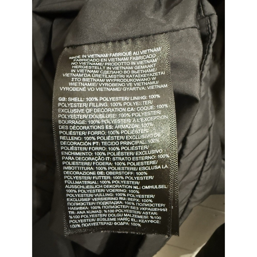 North Face Puffer Jacket Men's Medium Black Full Zip Insulated Lightweight - Picture 5 of 6